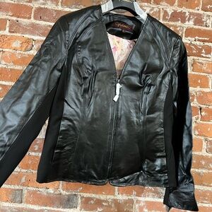 Sophisticated Black Leather Jacket